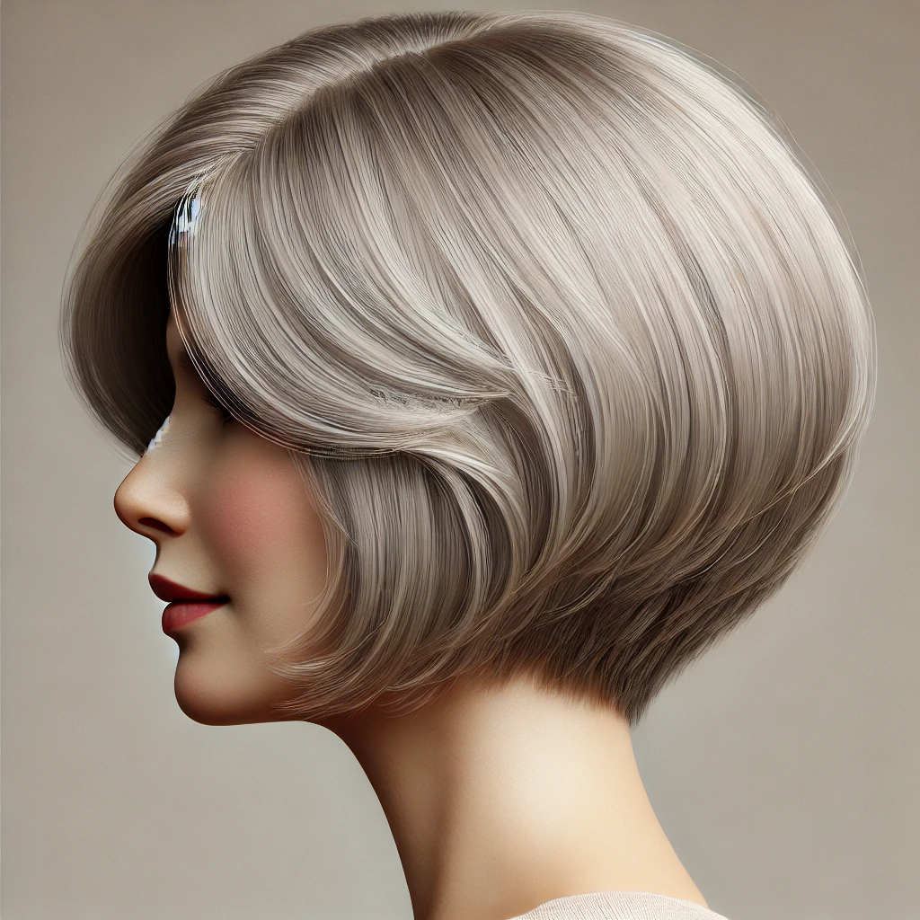 Effilé coupe de cheveux court femme 60 ans