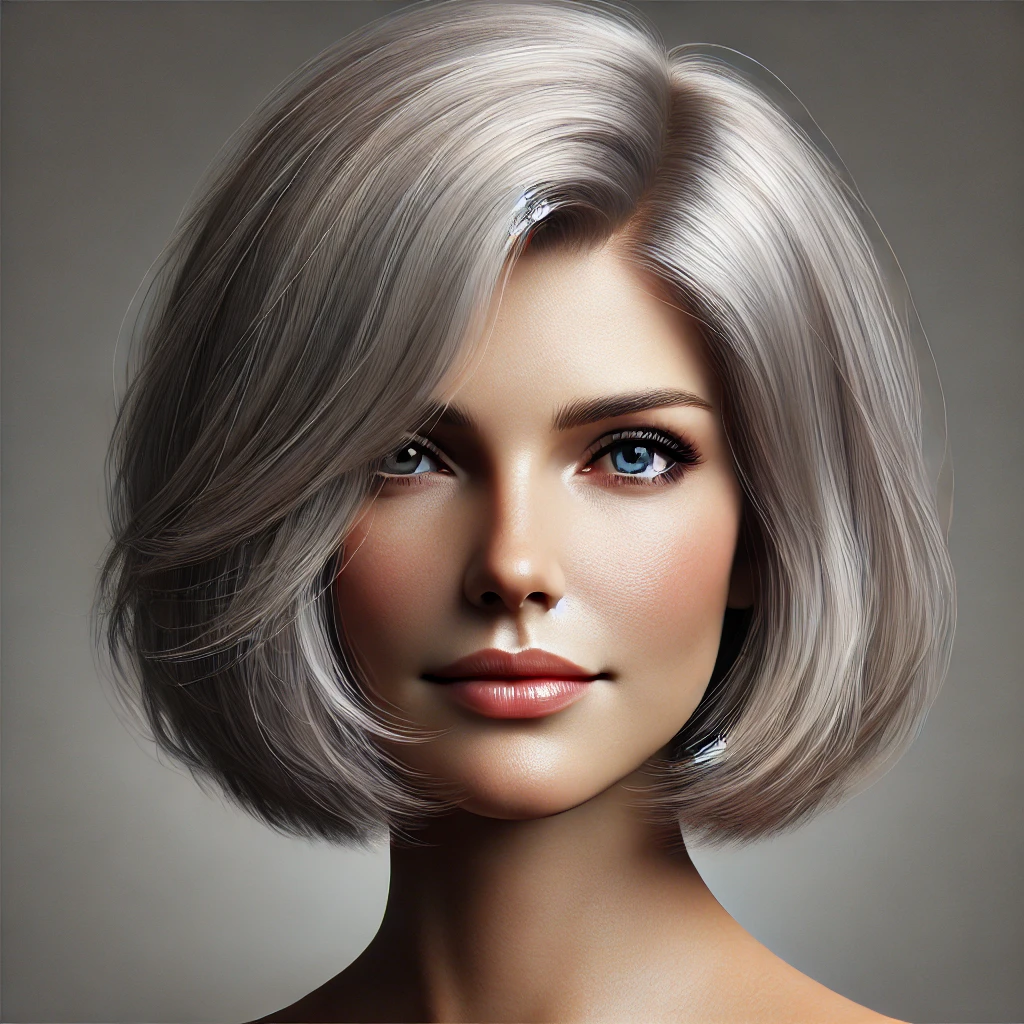 Effilé coupe de cheveux court femme 60 ans